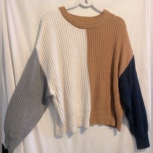 XL multi-toned knit sweater, Brand: A New Day